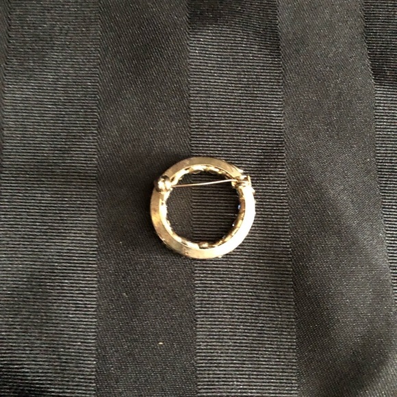 Vtg Blue Rhinestone Brooch - Picture 5 of 12